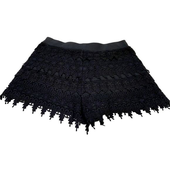 Express Pants - Express Small Black Lace/Crochet Shorts